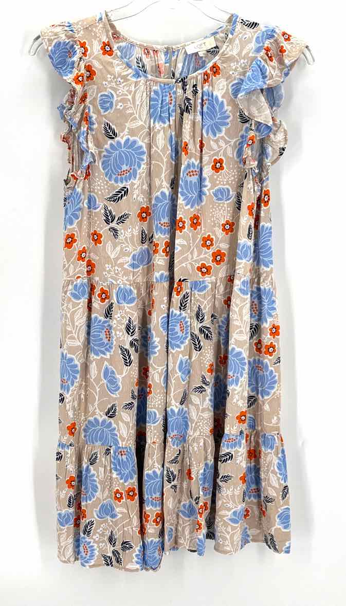 Size L LOFT TAN PRINT Dress