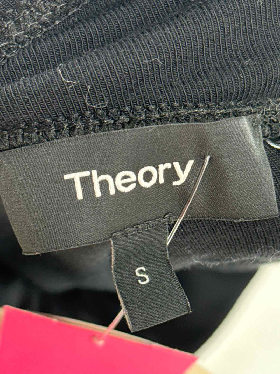 Size S THEORY Black Cotton Shirt