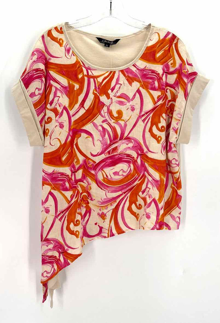 Size L TAN PRINT Shirt