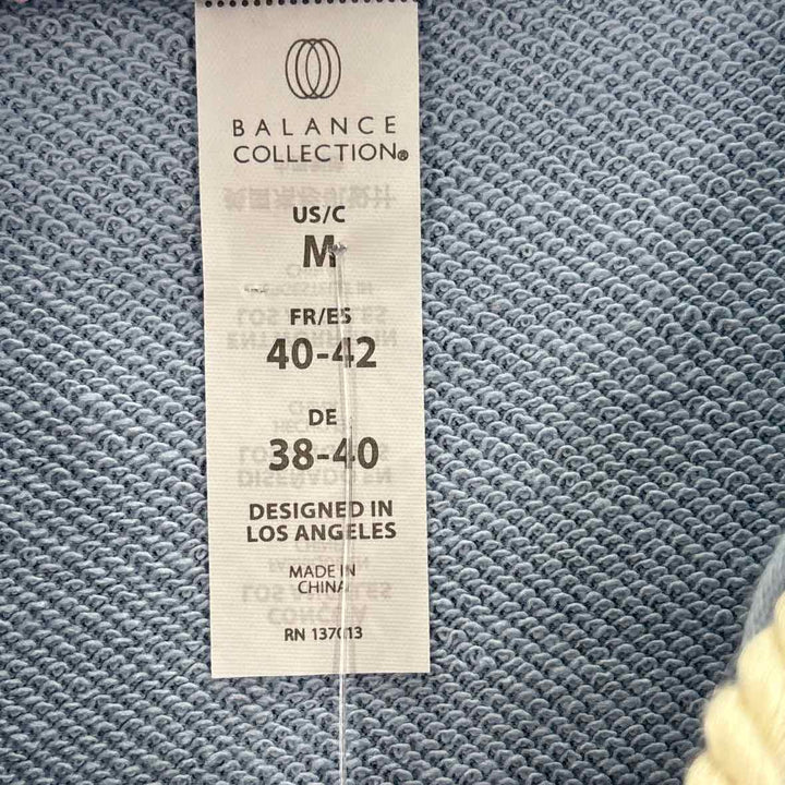 Size M BALANCE Light Blue Knit Shirt