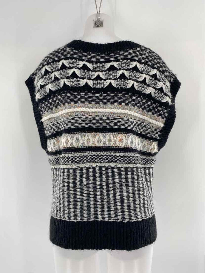 Size L Anthropologie Black Vest
