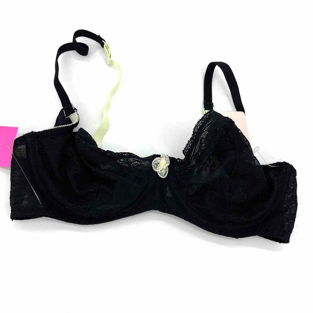 Size 32 BLUSH Black Lace Bra