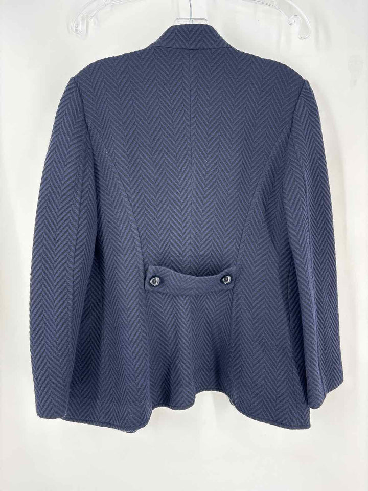 Size 8 Navy Print Jacket