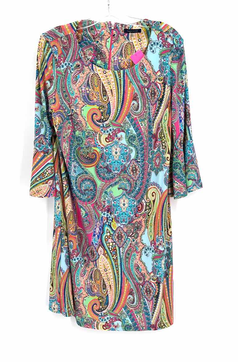 Size 14 TOMMY HILFIGER Multi-Color Dress