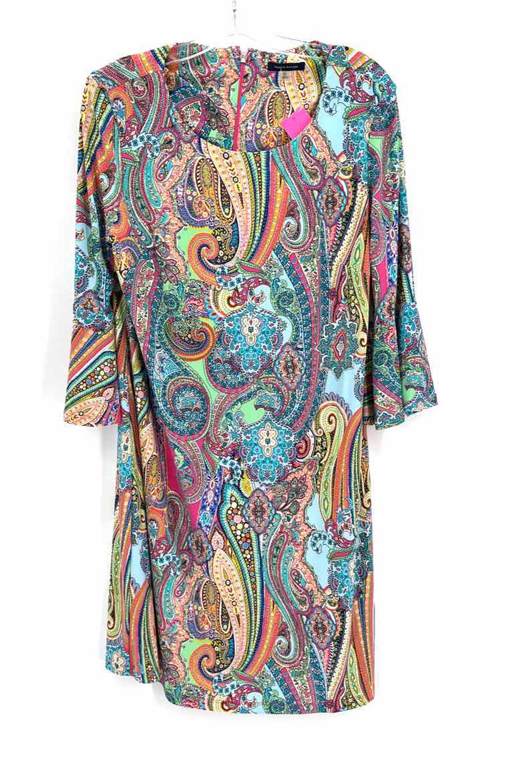 Size 14 TOMMY HILFIGER Multi-Color Dress