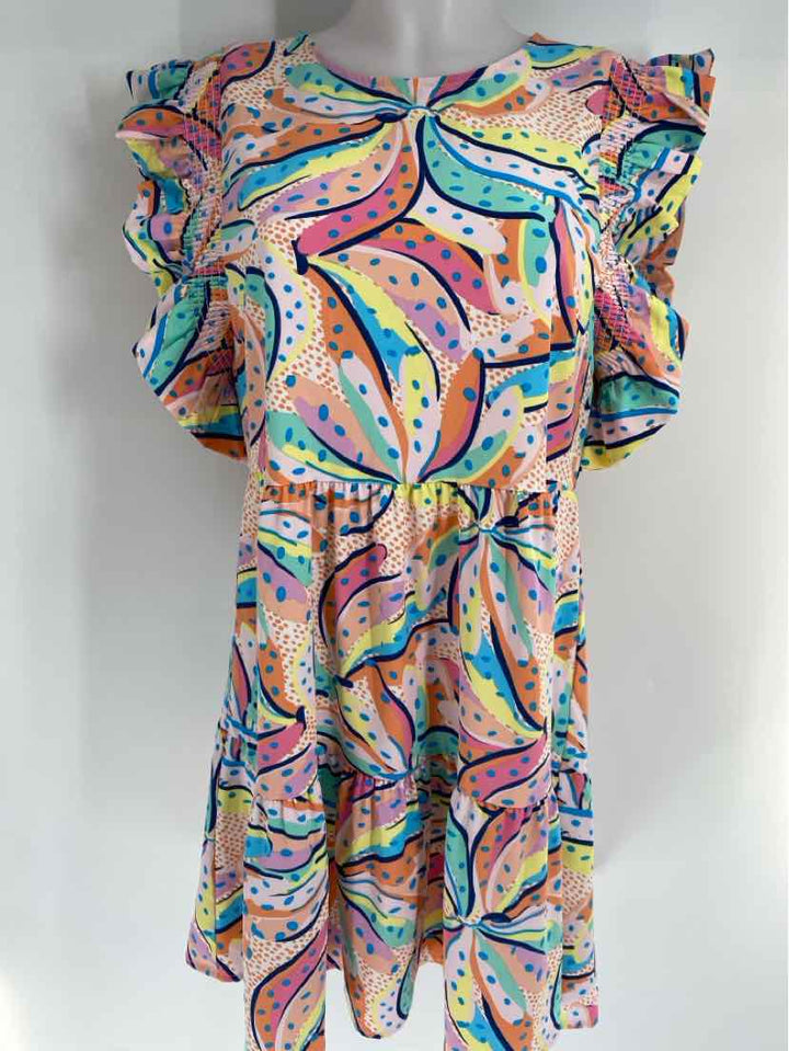 Size S MICHELLE MCDOWELL Multi-Color Dress