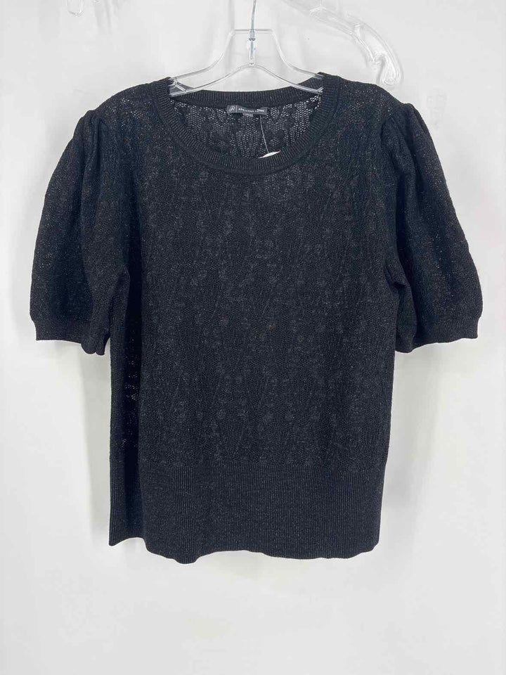Size L Adrianna Papell Black Shirt