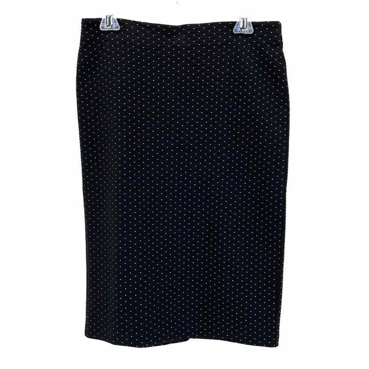 Size M LOFT Black Print Skirt