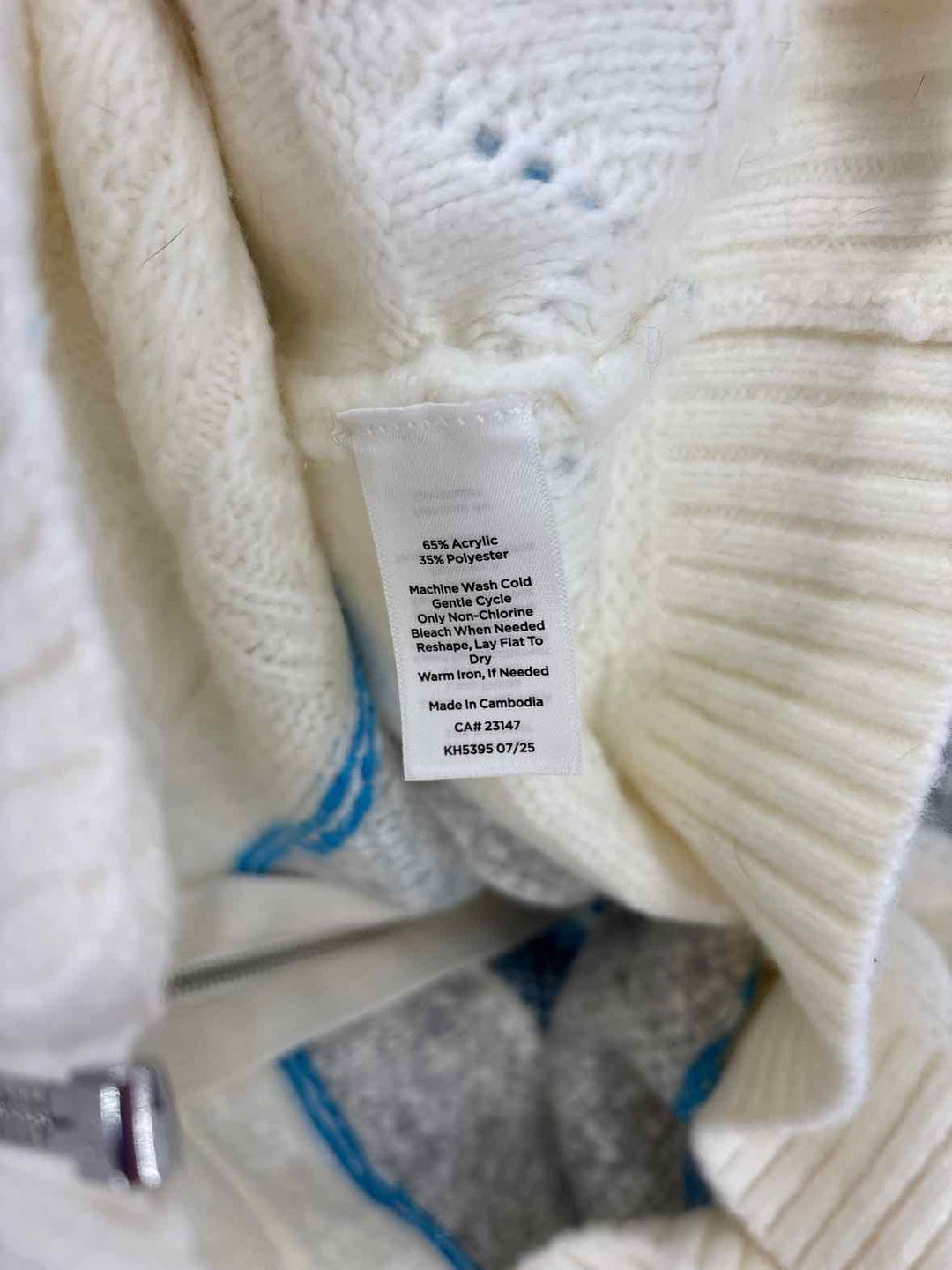 Size L Talbots Cream Sweater