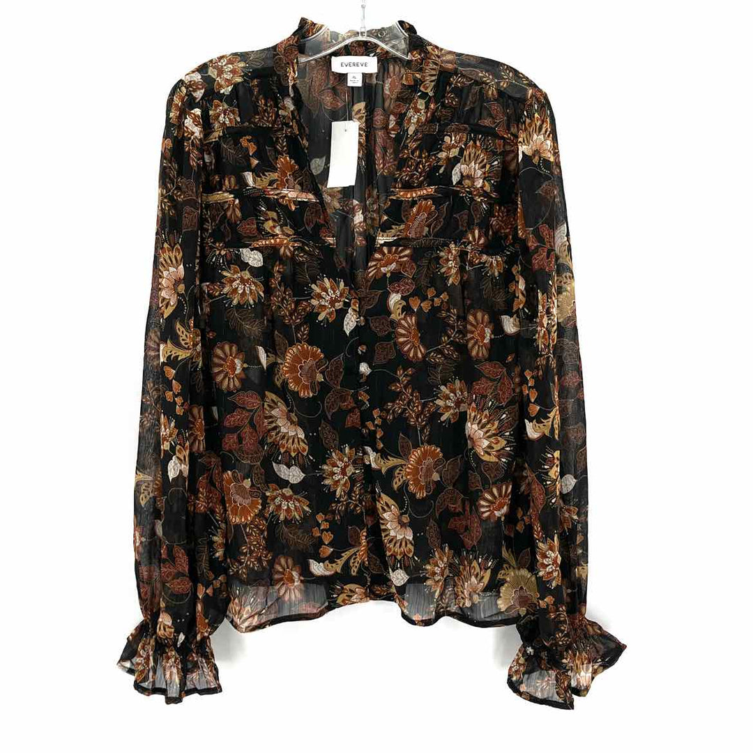 Size XL Brown Print Shirt