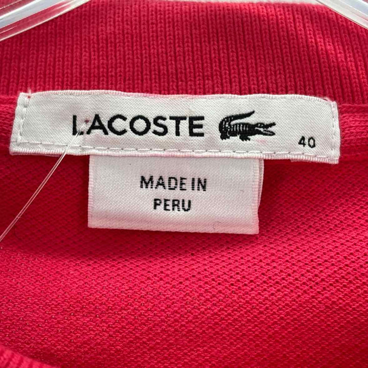 Size 4 Lacoste Pink Knit Shirt