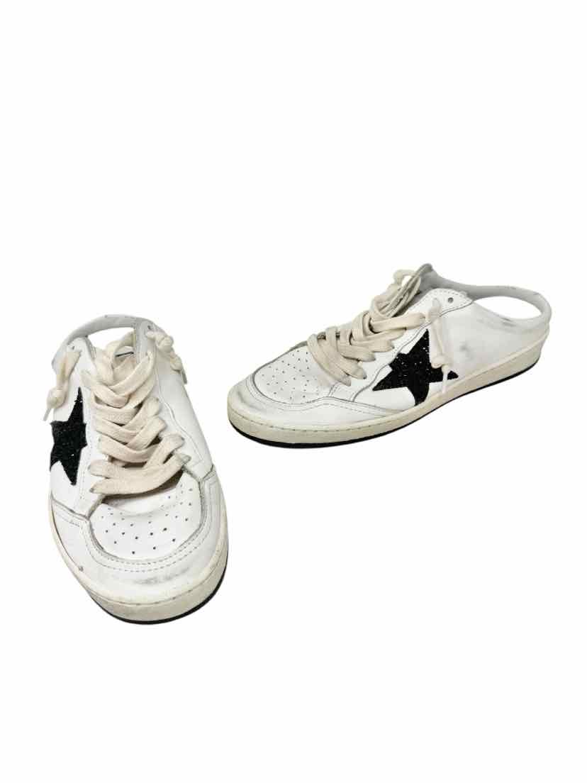 Shoe Size 39 GOLDEN GOOSE White Leather Sneakers