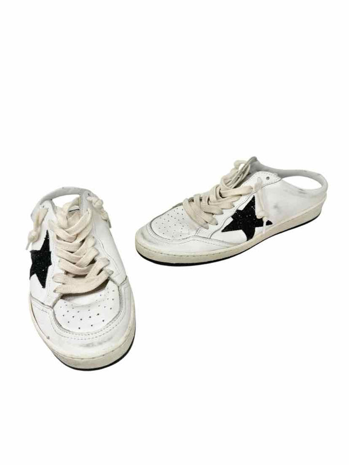 Shoe Size 39 GOLDEN GOOSE White Leather Sneakers