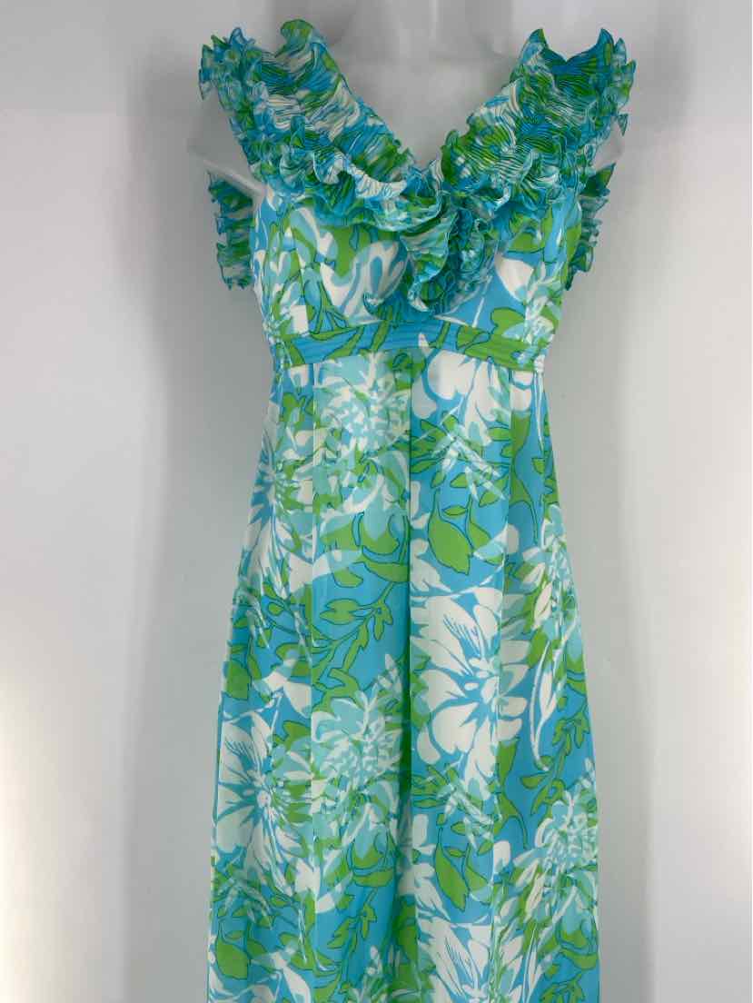 Size 6 Lilly Pulitzer Blue Print Dress