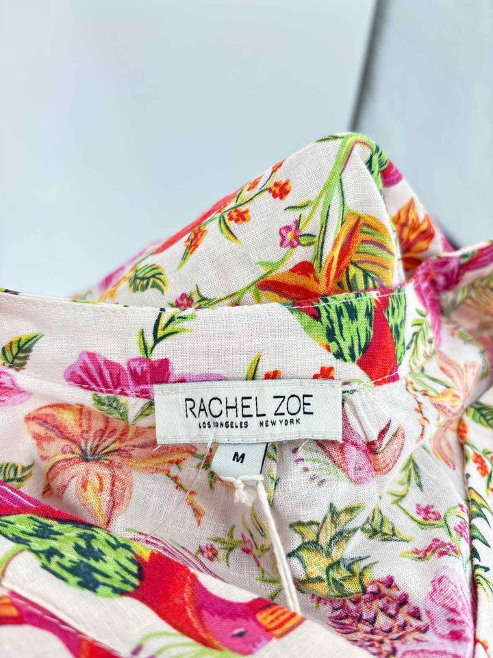 Size M RACHEL ZOE PINK PRINT Shirt