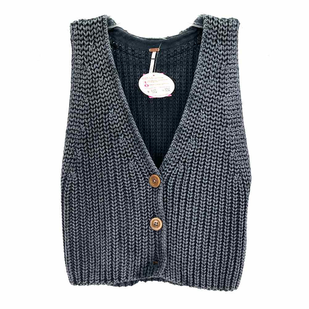 Size XS FREE PEOPLE Gray Knit Vest