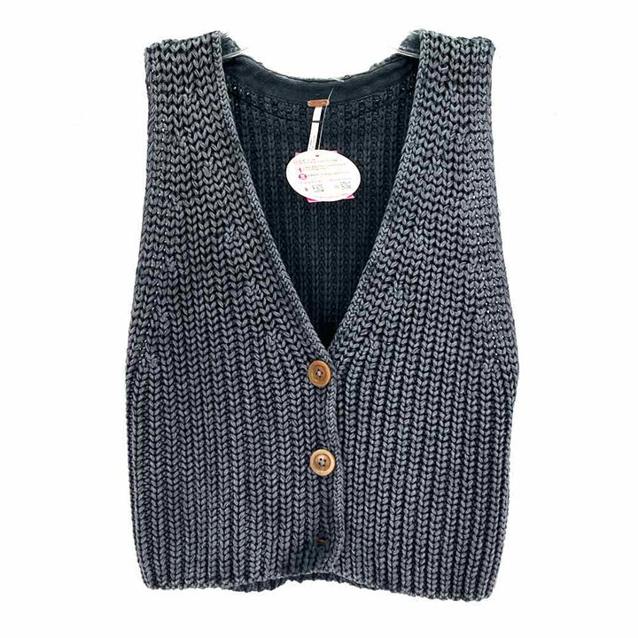 Size XS FREE PEOPLE Gray Knit Vest