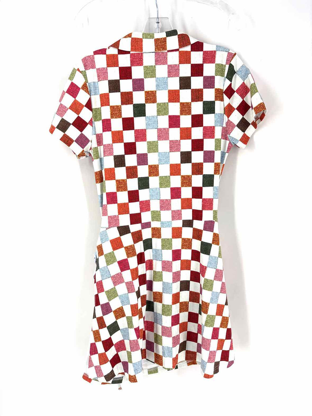 Size L White Print Dress