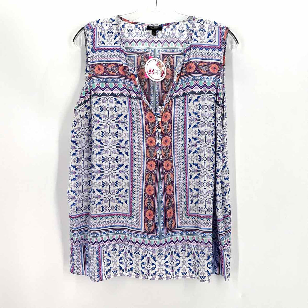 Size 2X Talbots Multi-Color Shirt