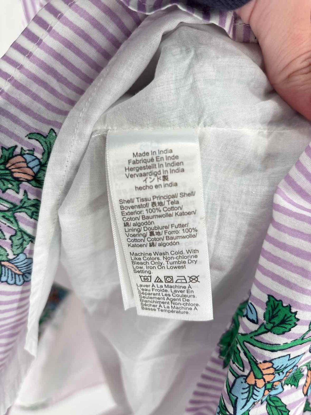 Size 6 J Crew Purple Print Dress