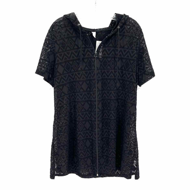 Size 1X Black Netting Coverup