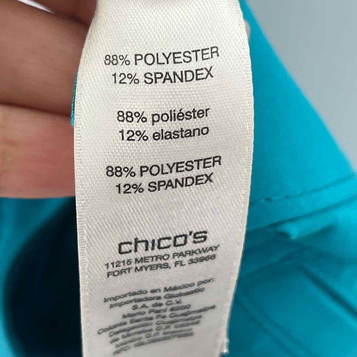 Size L Chico's Teal Capri