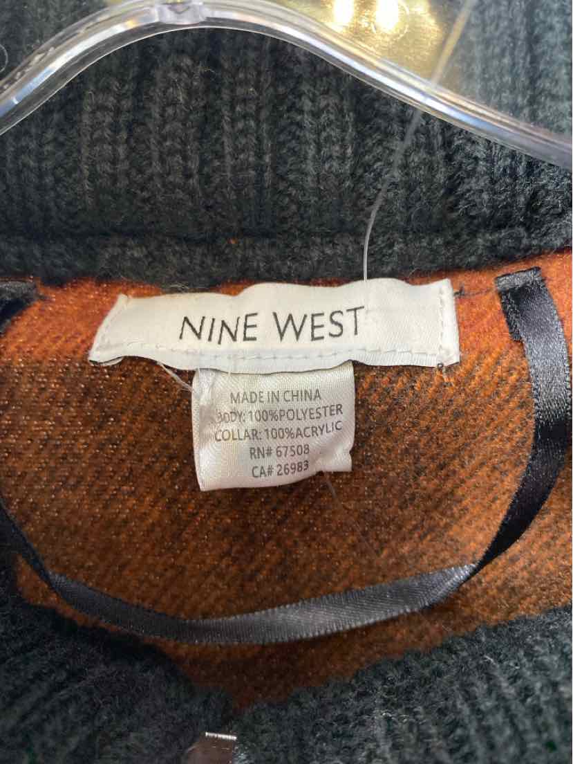 Size One Size Nine West Brown Print Sweater