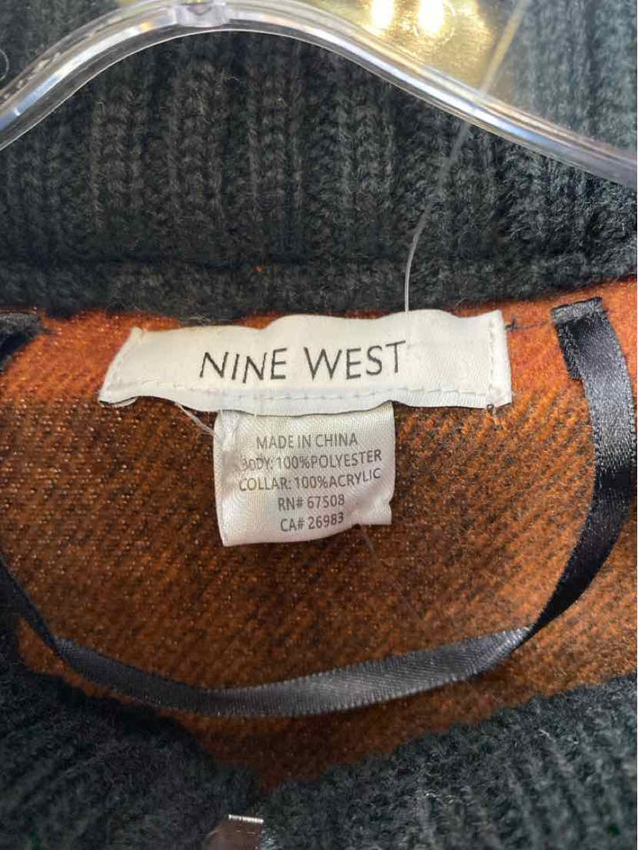 Size One Size Nine West Brown Print Sweater