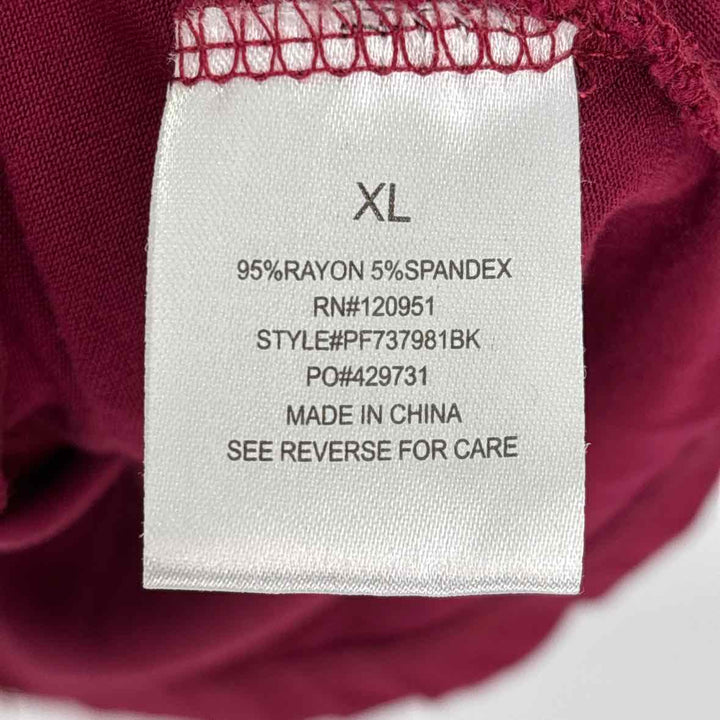 Size XL Burgundy Shirt