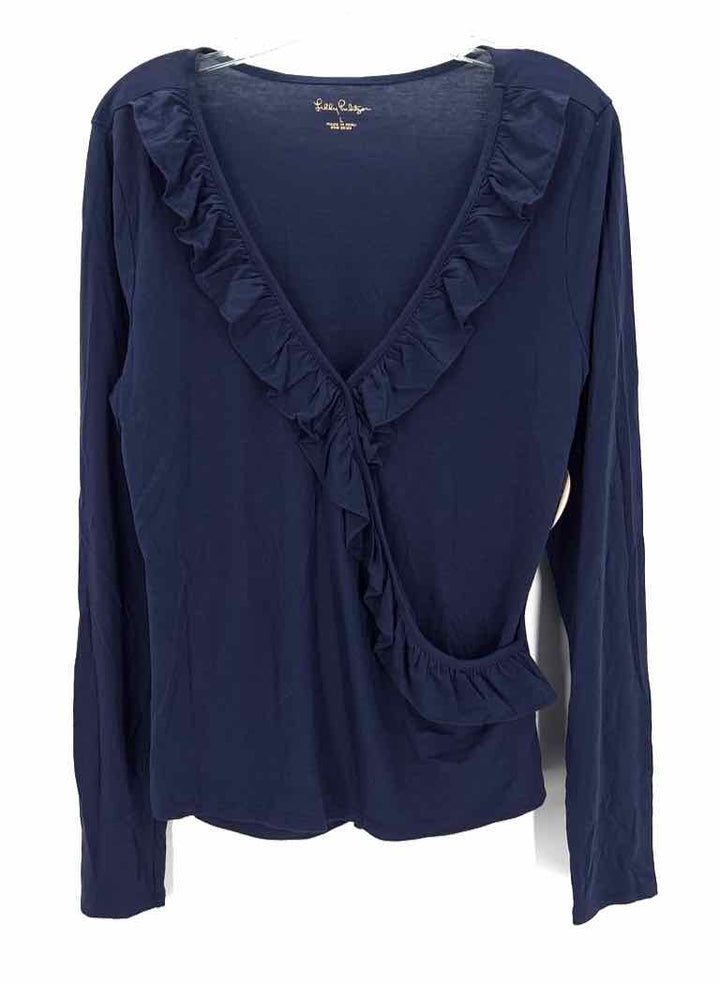 Size L Lilly Pulitzer Navy Knit Shirt