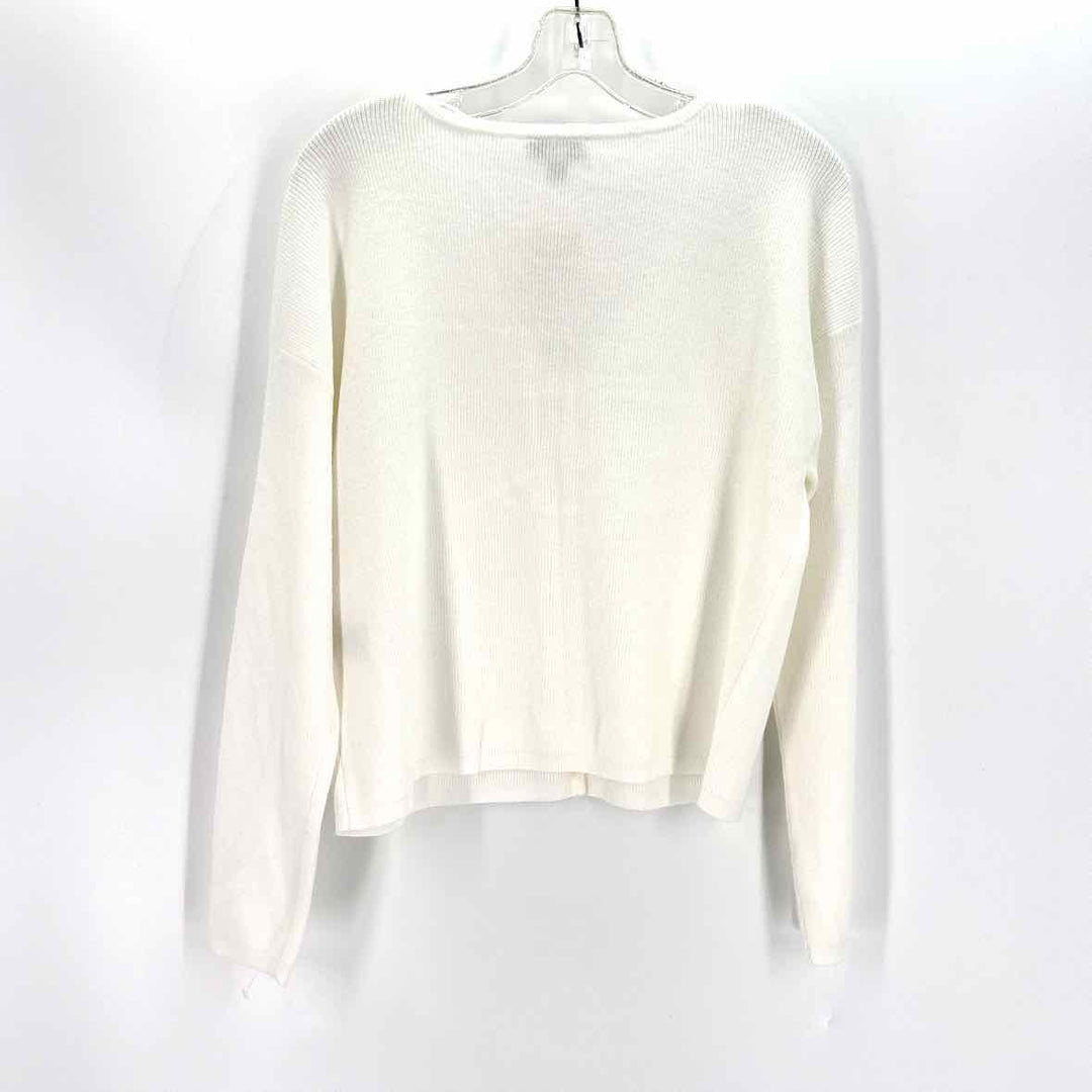 Size L ON 34TH Ivory Knit Sweater