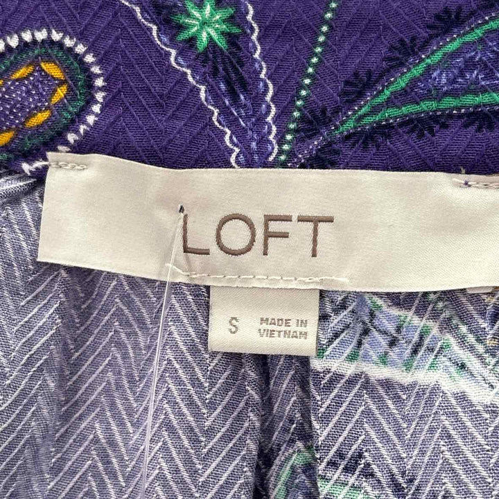 Size S LOFT Purple Shirt