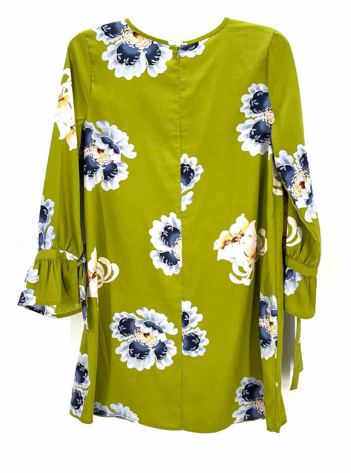 Size S LOFT Green Print Dress