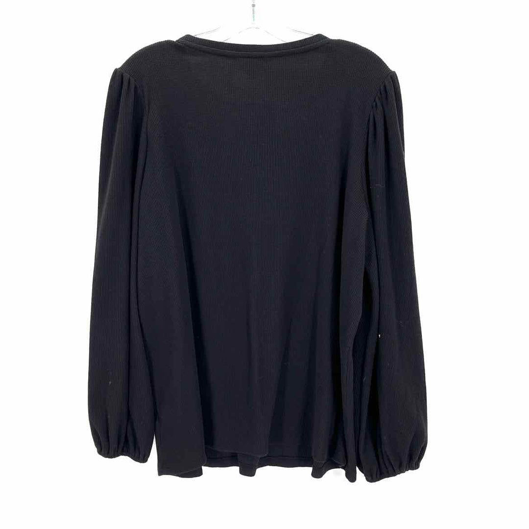 Size 1X LAUREN CONRAD Black Cotton Shirt