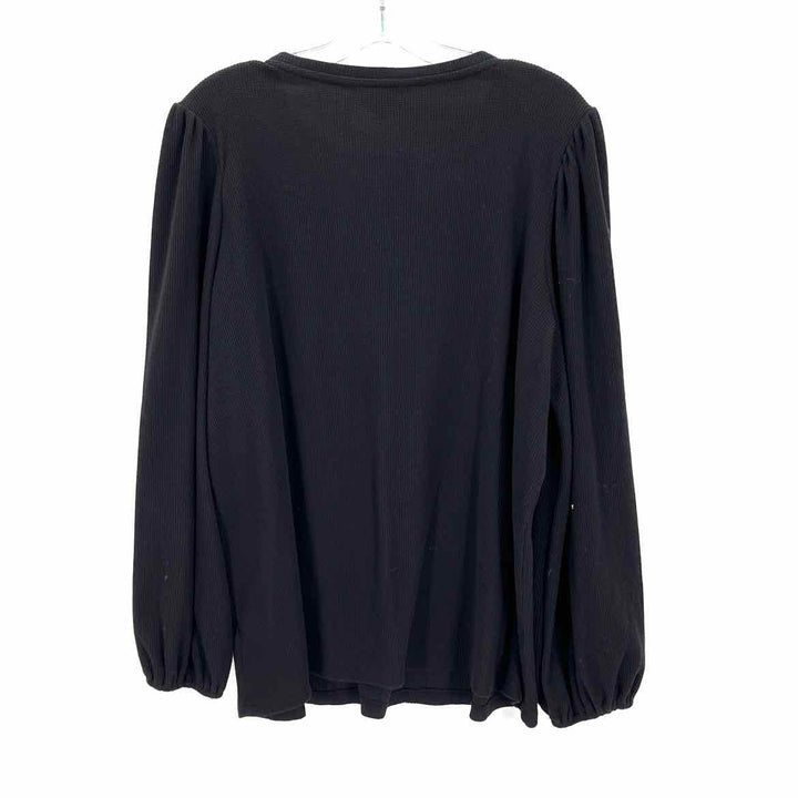 Size 1X LAUREN CONRAD Black Cotton Shirt
