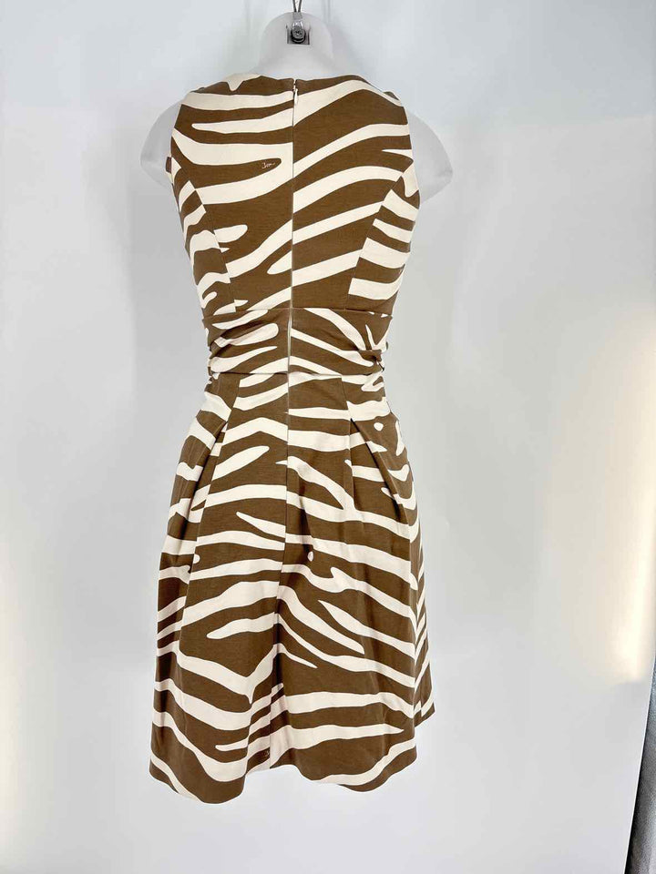 Size 0 Banana Republic Brown Print Dress