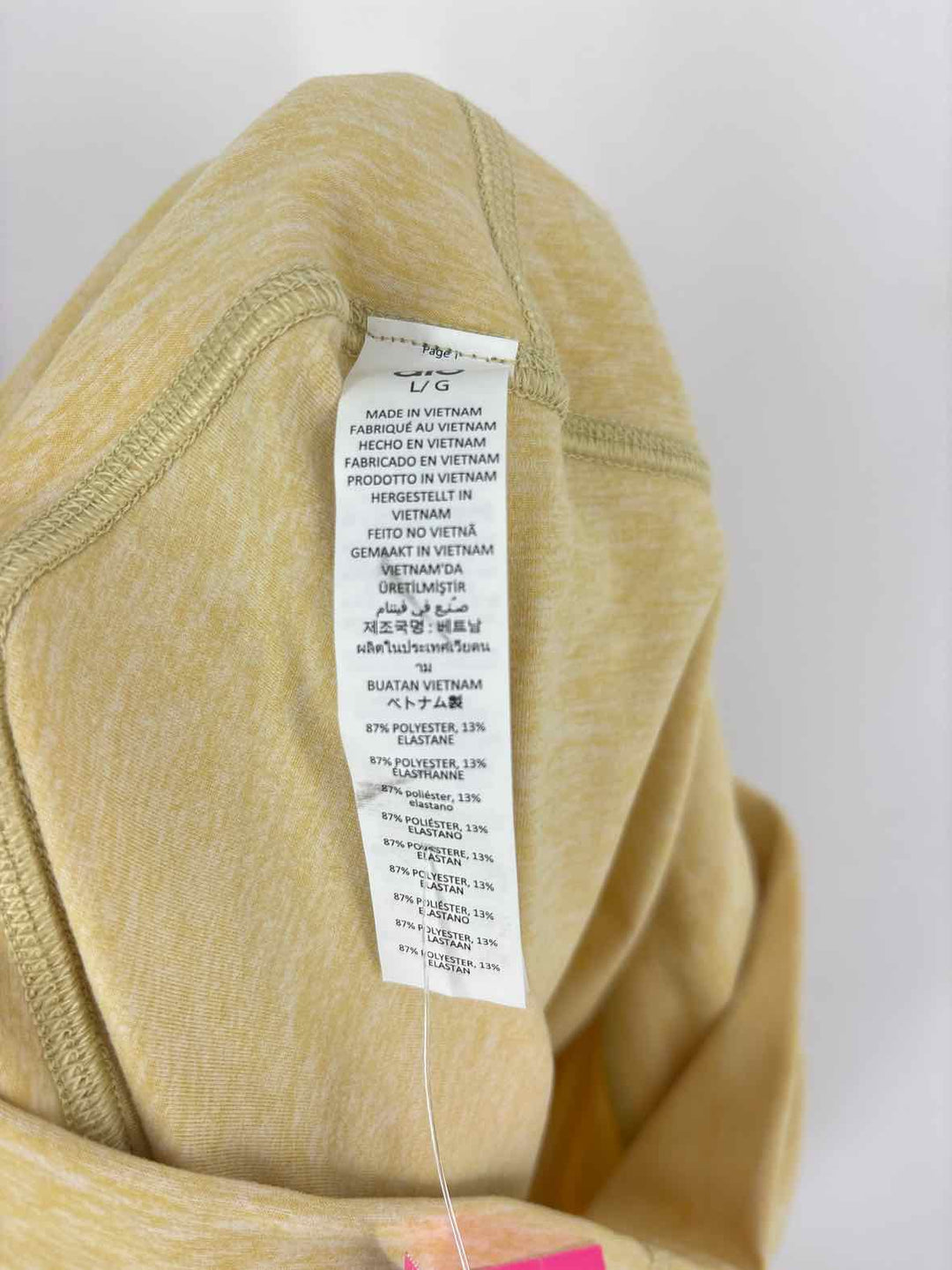 Size L ALO Yellow Pants
