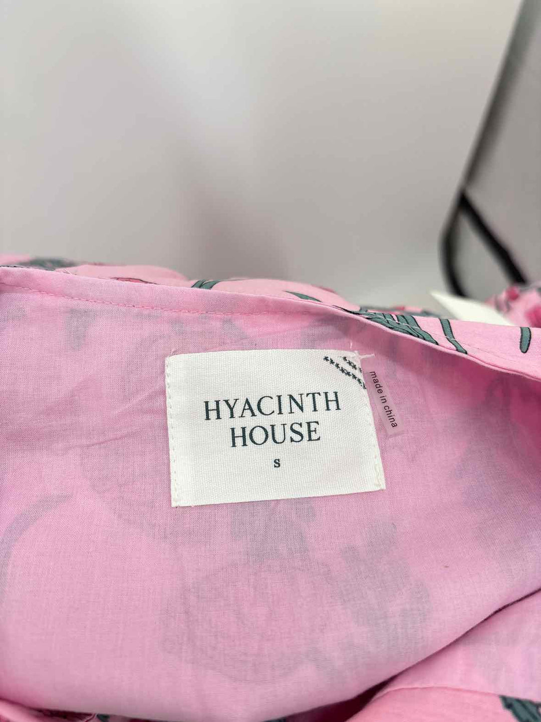Size S HYACINTH HOUSE PINK PRINT Dress