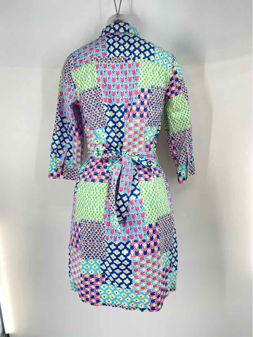 Size 4 Talbots Multi-Color Dress