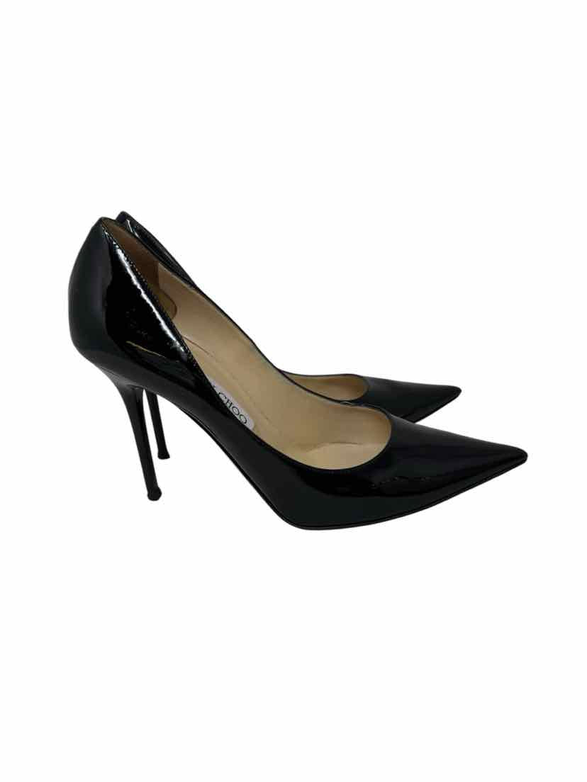 Shoe Size 37.5 JIMMY CHOO Black Patent Heels