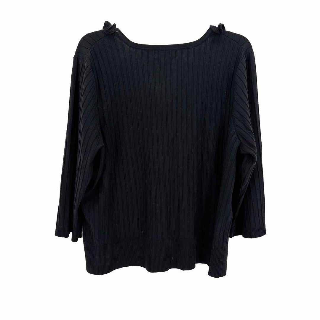 Size 1X Black Cardigan