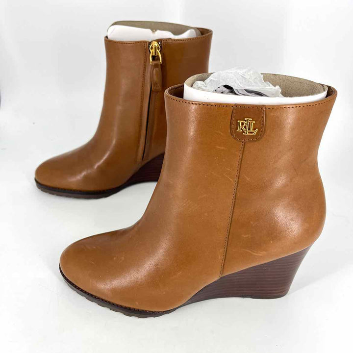 Shoe Size 7.5 RALPH LAUREN Camel Leather Boots