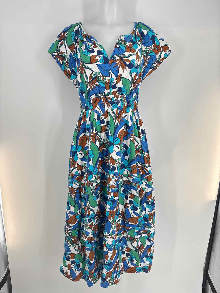 Size M C&C Blue Print Dress