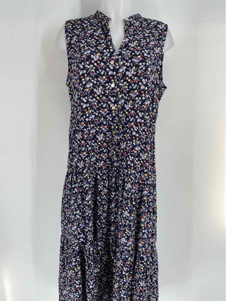 Size L CHAPS Navy Dress