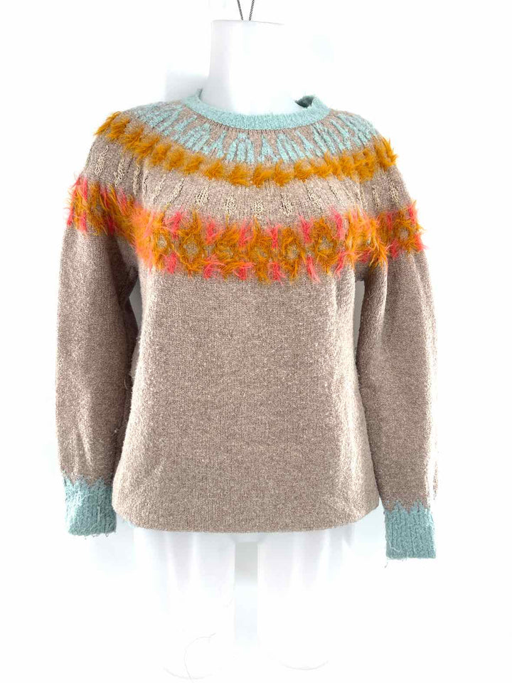 Size S Sleeping in Snow Multi-Color Sweater