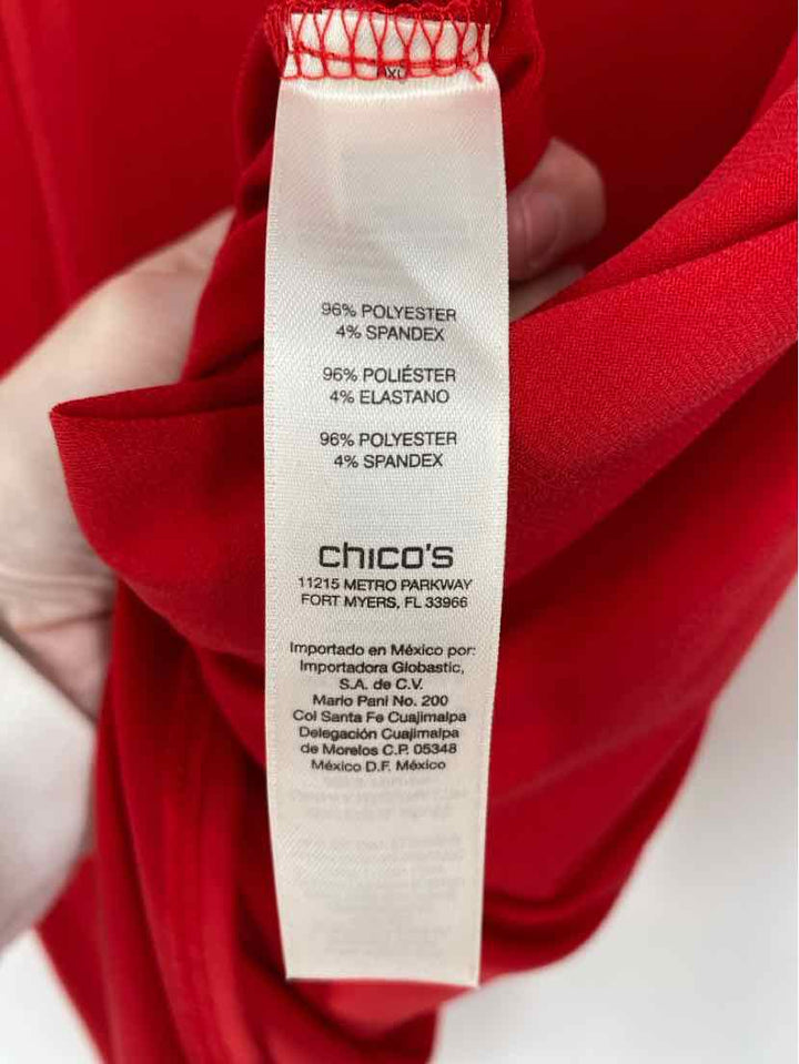 Size M Chico's Red Shirt