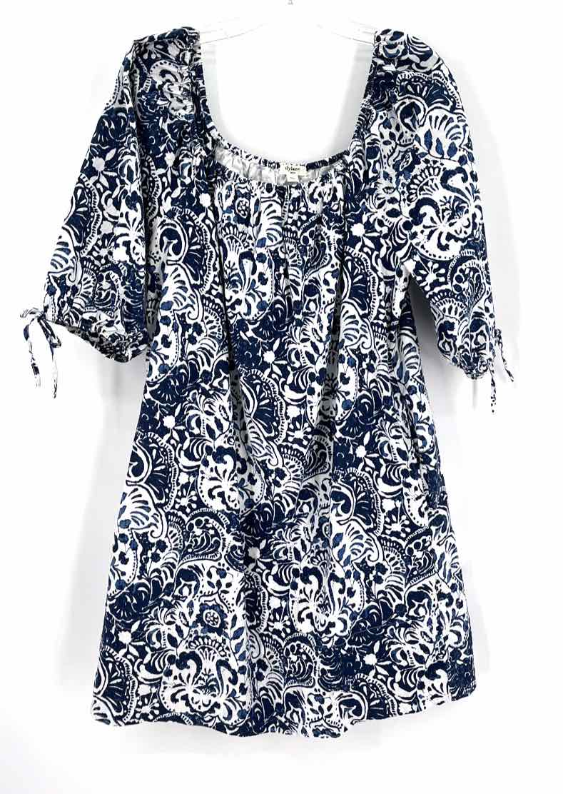 Size L DYLAN Blue Print Dress