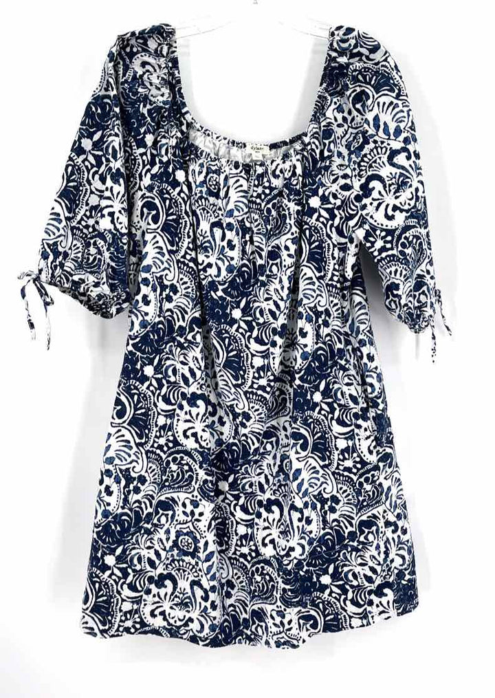 Size L DYLAN Blue Print Dress