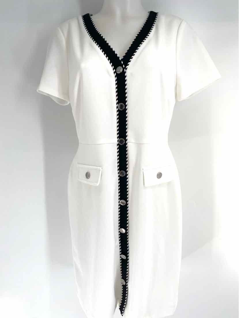 Size 10 KARL LAGERFELD White Dress