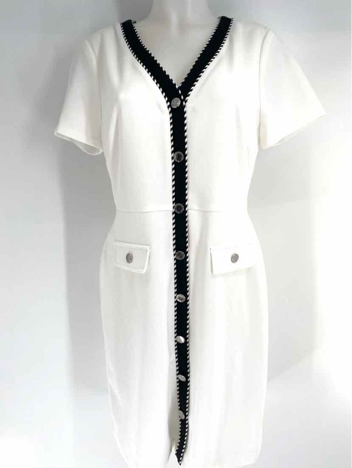 Size 10 KARL LAGERFELD White Dress